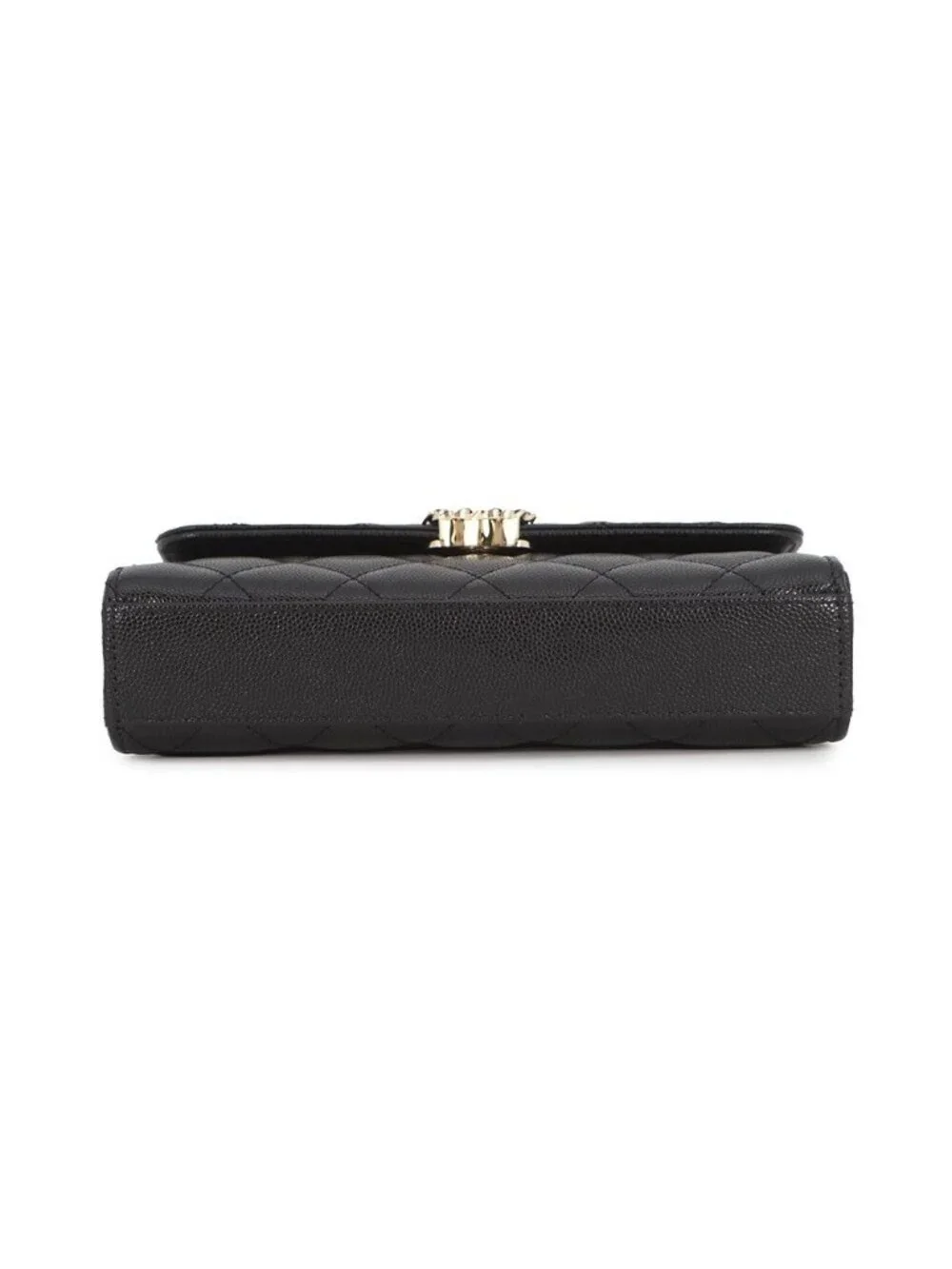 Chanel Chain Shoulder Bag Top Handle Phone Case Quilted CC Logo Caviar Leather
